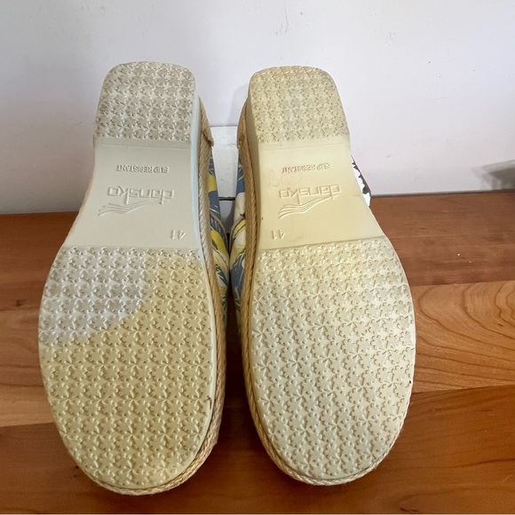 Dansko Victoria Tahiti Women’s Clogs Canvas Floral Casual Shoes Size 41 US 10 - Picture 7 of 8